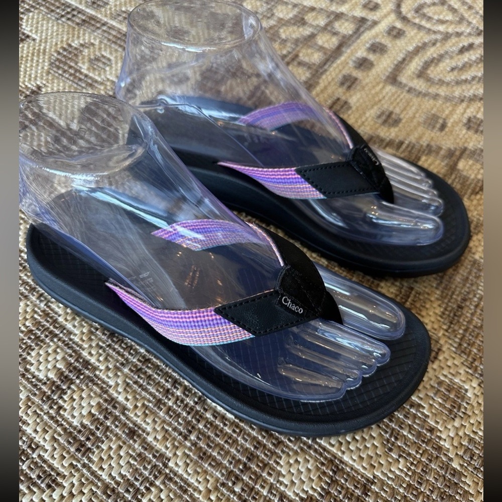 Chaco Women's Lowdown Flip Flop Sandal Rising Pink Yarrow Size 5